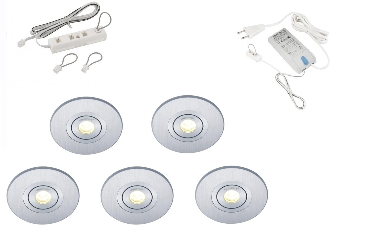 Lumoluce | R80| LED inbouwspot | 5 LED spots | Doe Zelf LED Kit | Warm Wit LUZERN80WW5SET - led-discounter